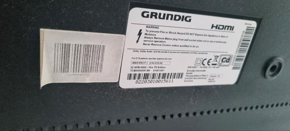 Grundig TV 32 GFB 6062 - Fire TV Edition: TV (Full HD / HD) in Augsburg