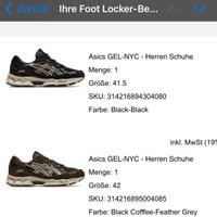Asics Gel NYC schwarz und braun Gr. 41,5 & 42 NEU RECHNUNG 100%OG Hessen - Bad Homburg Vorschau