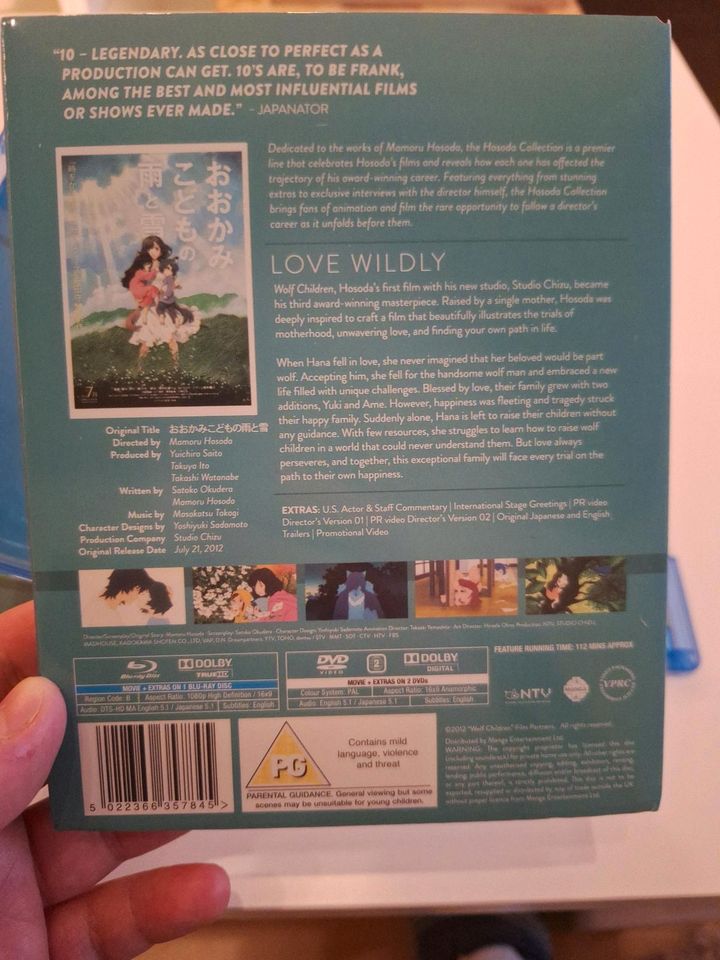 Wolf Children UK movie blu-ray in Sachsenheim