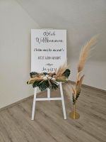 Verleih ❤ Willkommensschild Wegweiser Sitzplan Hochzeit Deko Baden-Württemberg - Keltern Vorschau