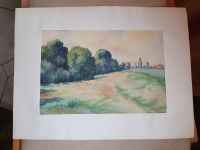 Aquarell Landschaft Bild Alfred Fritzsche Niedersachsen - Königslutter am Elm Vorschau