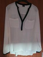 Weiße Chiffon Bluse Gr 40 C&A Schleswig-Holstein - Ellerau  Vorschau