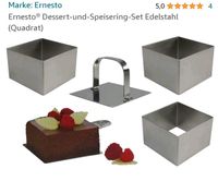 Ernesto® Dessert-und-Speisering-Set Edelstahl (Quadrat) Baden-Württemberg - Ebersbach an der Fils Vorschau