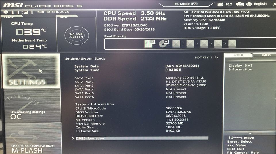 Bundle Xeon E3-1245v5 MSI C236M 32 GB ECC RAM in Aachen