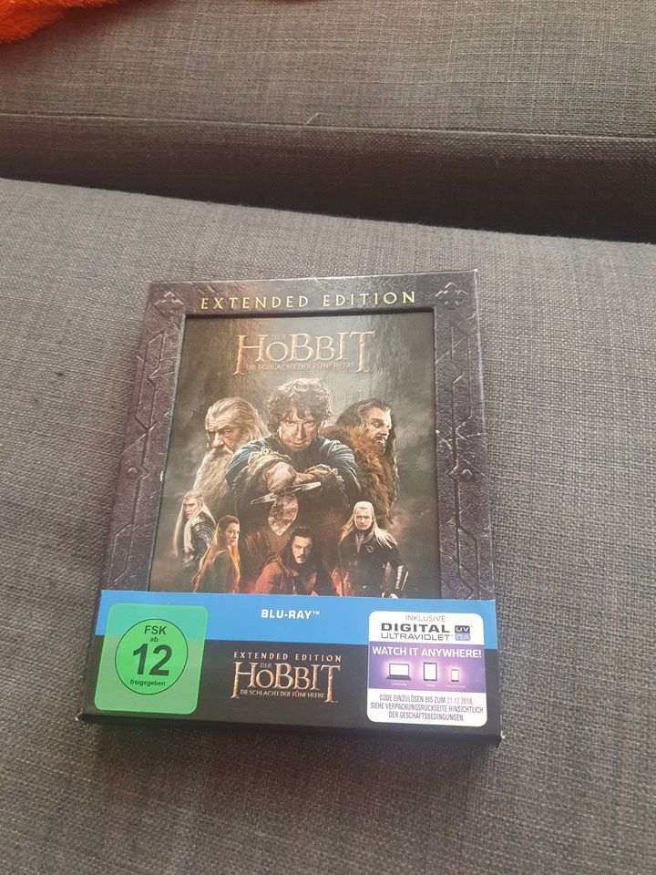 Bluray Der Hobbit Trilogie Extended plus Bonus Blurays in Gelsenkirchen