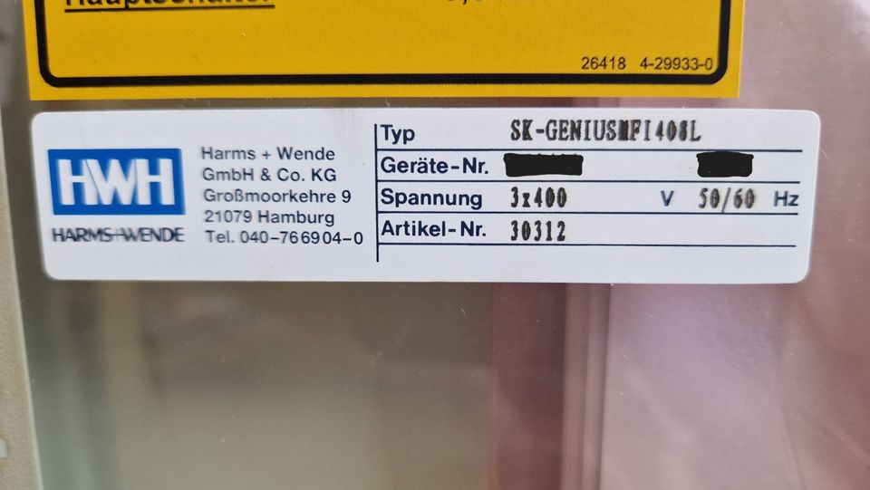 Harms und Wende Schweißkoffer Schweißsteuerung GENIUS MFI408L in Brackenheim