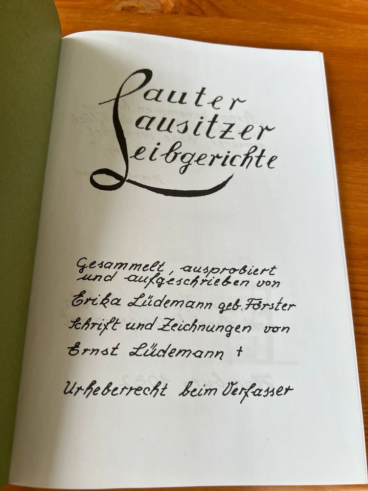 Kochbuch Lauter Lsusitzer Leibgerichte Neu in Pesterwitz