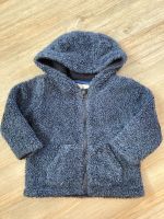 Strickjacke Fleece Jacke Kapuzenjacke Kuscheljacke blau Gr 86 Dresden - Leuben Vorschau