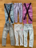 Mädchen Hosenpaket 4 St Gr. 128 grau lila Jeans Stretch Hose Rheinland-Pfalz - Römerberg Vorschau