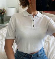 Zara Feinstrick Polo Shirt Kragen Knöpfe oversized Köln - Ehrenfeld Vorschau