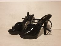 Lack Riemchensandaletten Plateau High Heels Größe 38 schwarz Nordrhein-Westfalen - Baesweiler Vorschau