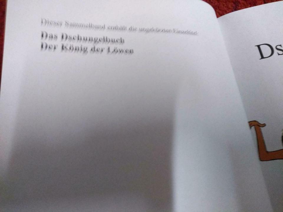 Disney der König der Löwen, Dschungelbuch, Schneider Sammelband in Weißenburg in Bayern