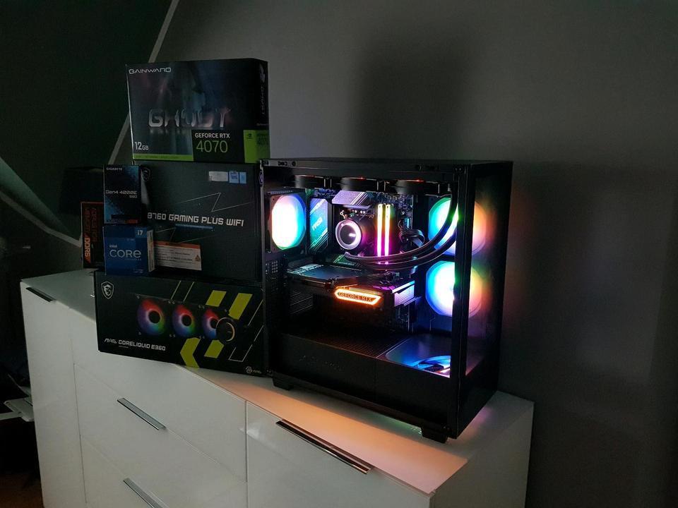 Neu High Gaming PC ✅RTX 4070 12GB✅32GB DDR5 RGB✅Intel✅Lesen✅ in Kleve