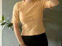 Peach orange cropped Shirt Vintage wool wolle XS S 36 Friedrichshain-Kreuzberg - Friedrichshain Vorschau