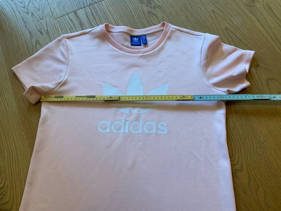 Adidas Damen Shirt Gr. 36 oversize neu! Sport Sommer Kurzarm Rose in Würzburg