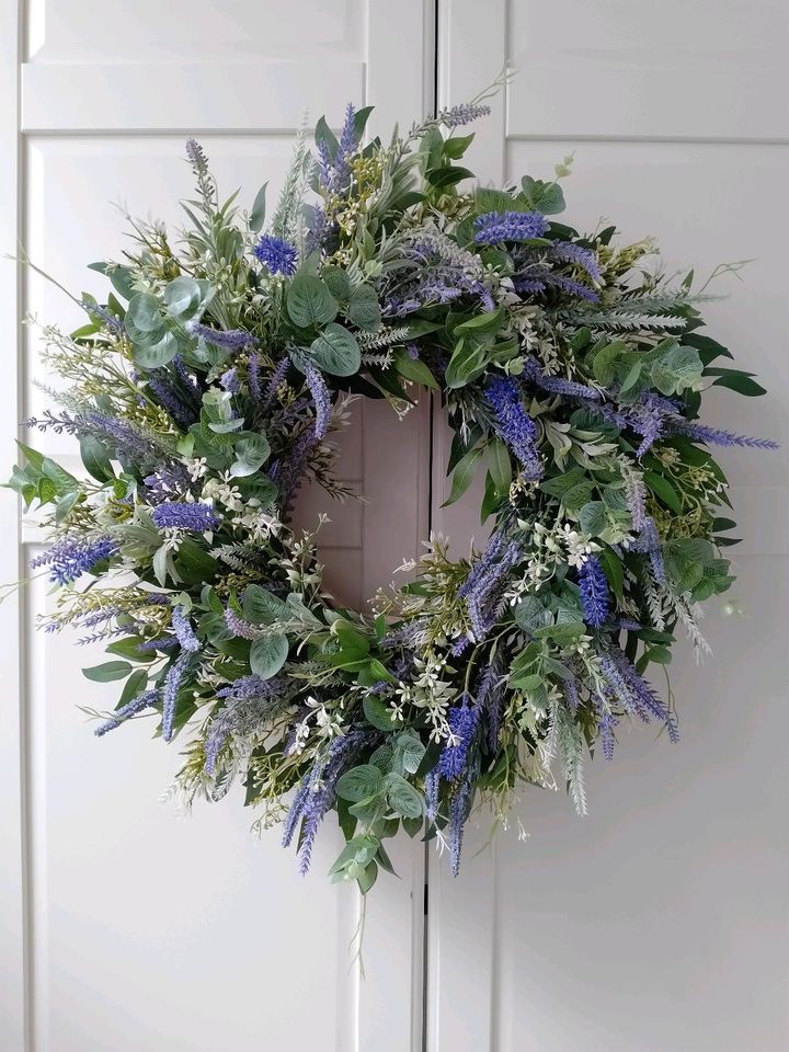 Blumenkranz mit Lavendel und Eukalyptus, Türkranz, Muttertag, Geb in Lehrte