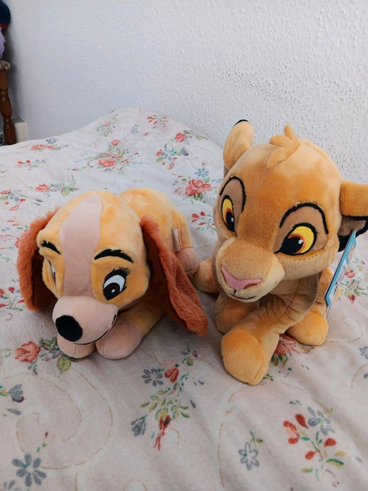 Disney Kuscheltiere Susi und Simba Susi& Strolch König der Löwen in Glauchau