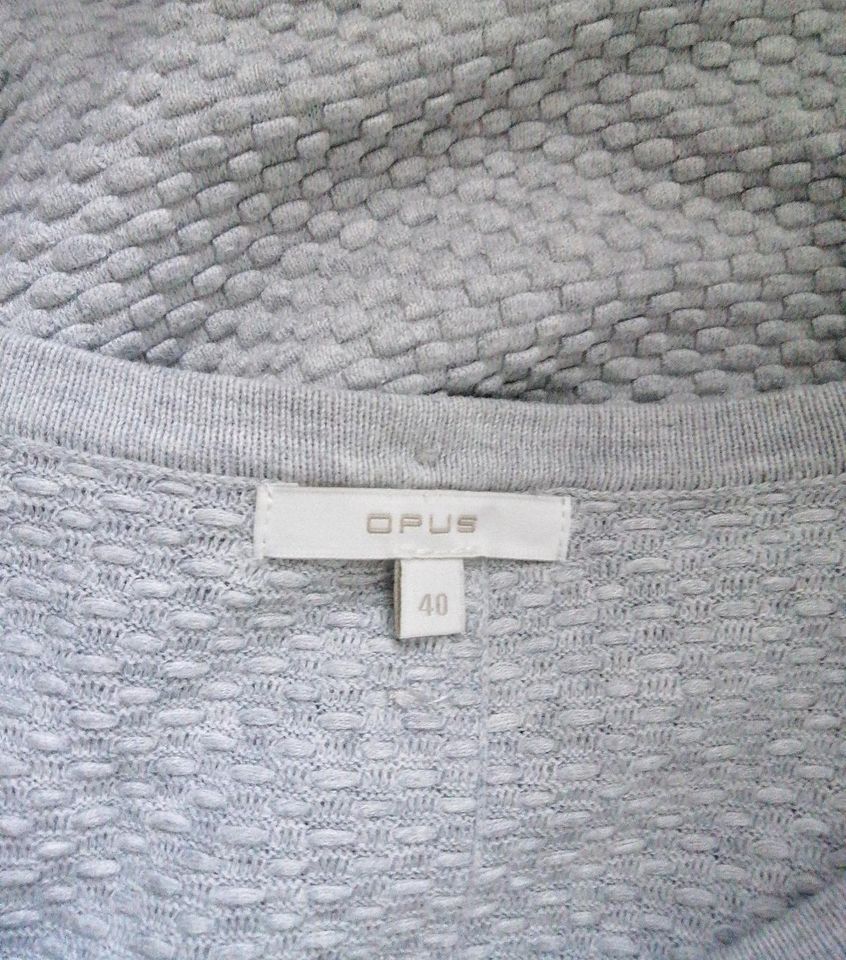 Toller#OPUS#längerer Damen Pullover 3/4 Arm grau GR 40 neuwertig in Rheine