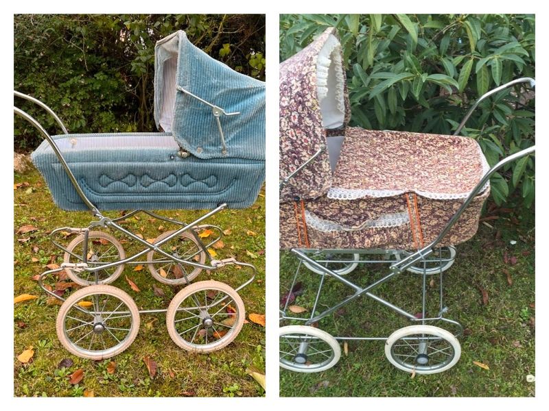 Puppenwagen 60er 70er Vintage Hippie Mid Space Shabby Kay Puppe in Gallmersgarten