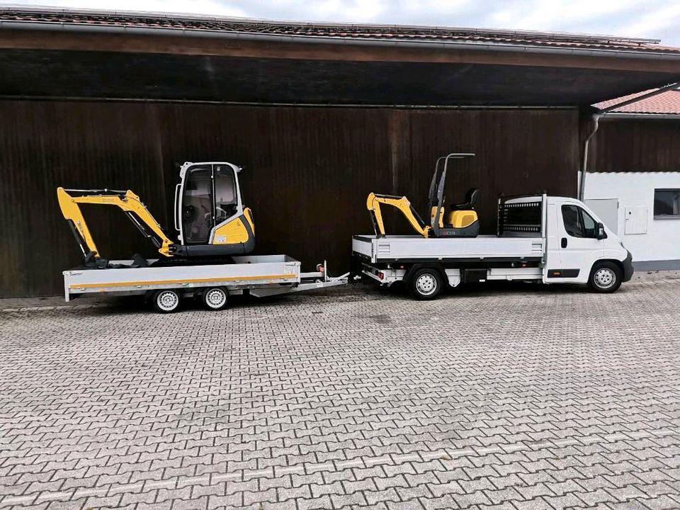 Minibagger Dumper Kompaktlader Bobcat mieten in Mallersdorf-Pfaffenberg