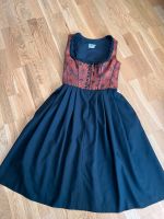 Dirndl 38 Tracht Mieder schwarz rot braun Perlen Rosen Bayern - Simbach Vorschau