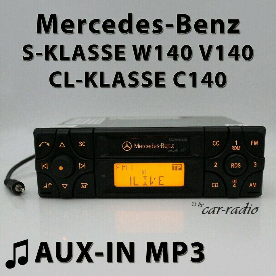 Mercedes Audio 10 BE3100 MP3 AUX-IN W140 Radio S-Klasse CL-Klasse in Gütersloh