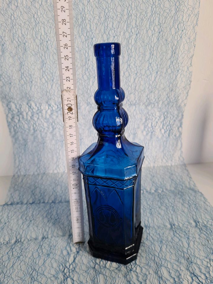 Konvolut*Vasen*Teelichthalter*Flaschen*Glas*blau*Deko*Hochzeit in Dresden