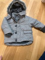 Baby Winterjacke ZARA 9-12 74 80 kariert grau Fell Hessen - Wiesbaden Vorschau