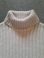 Modischer Rollkragen-Pullover in Rippstruktur, weiß, Größe S Niedersachsen - Peine Vorschau
