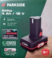 Parkside 4 Ah/12V Akku Li-Ion Neu + 3J Garantie Cell Balancing Berlin - Wilmersdorf Vorschau