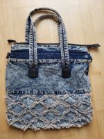 Shopper / Handtasche: Blauer Jeans, Hippie, Used-Look, Fransen Hessen - Fritzlar Vorschau