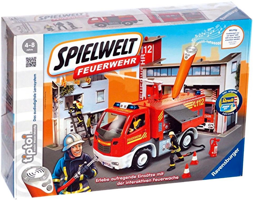 Tiptoi Spielewelt Feuerwehr mit Revell Feuerwehrauto in Nürnberg (Mittelfr)