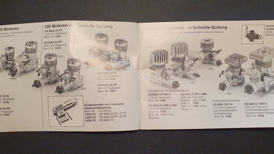 GRAUPNER OS11 Glühkerzen Modell Motor Anleitung Ersatzteile O.S. in Schönwald Oberfr.