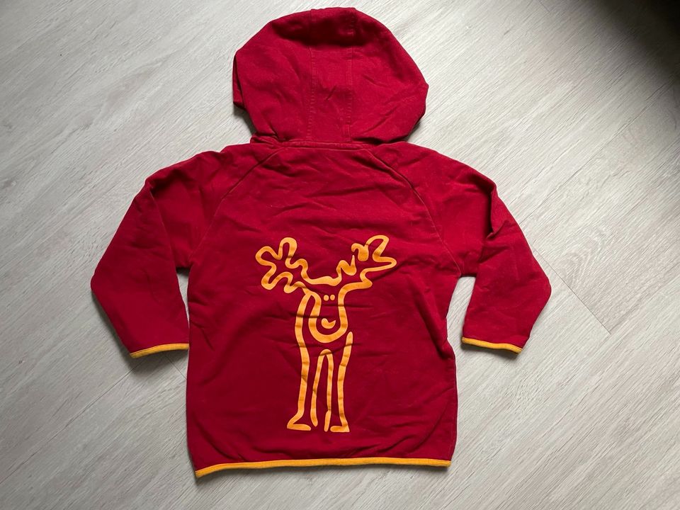 Elkline Hoodie rot 104/110 wie neu in Heidgraben