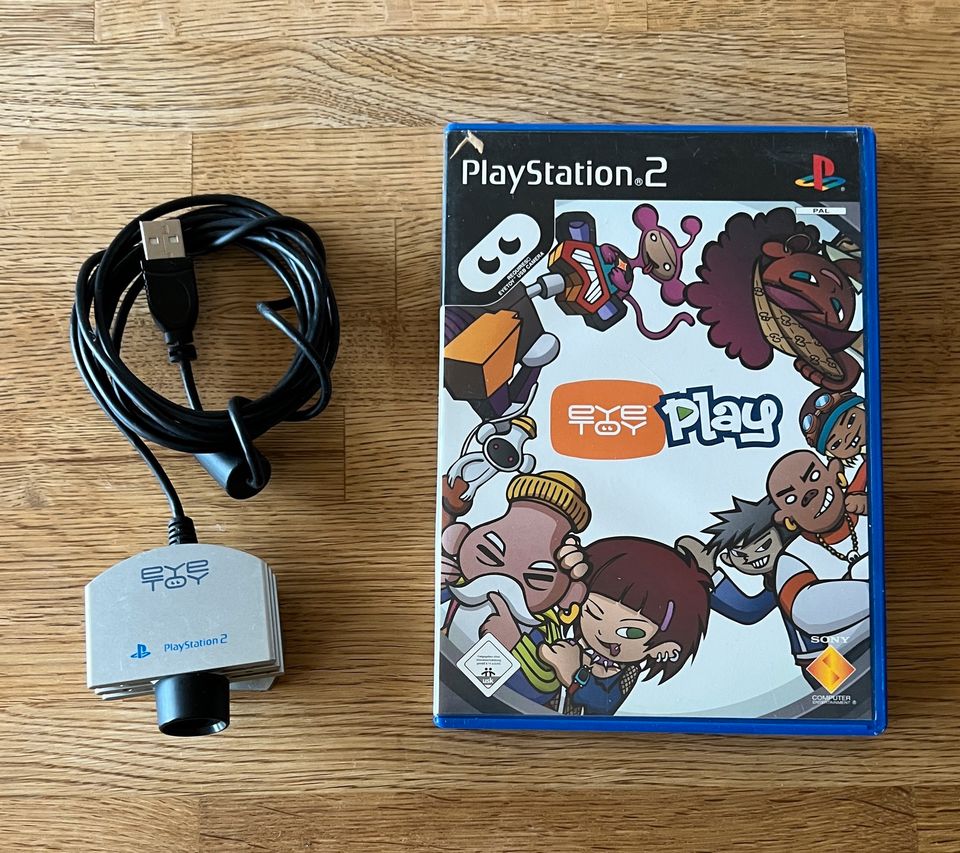 Verkaufe eine Sony Playstation 2 mit Singstar, EyeToy und Buzz in Zülpich