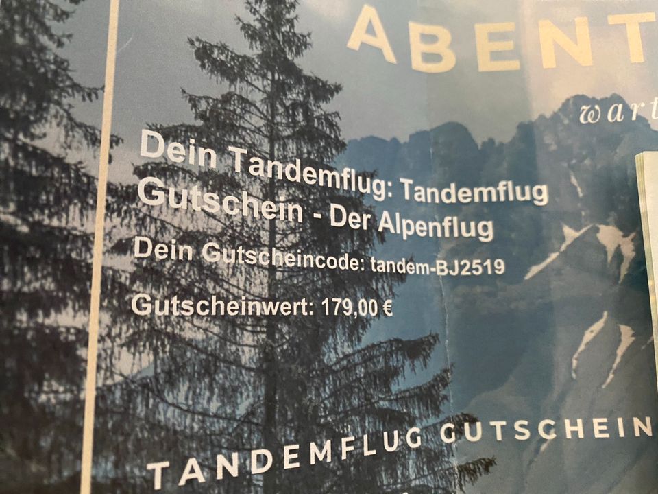 Tandemflug in Augsburg