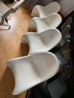 VERNER PANTON 2 o. 4 Classic Chair Freischwinger Weiß 1984 - Top! Düsseldorf - Düsseltal Vorschau