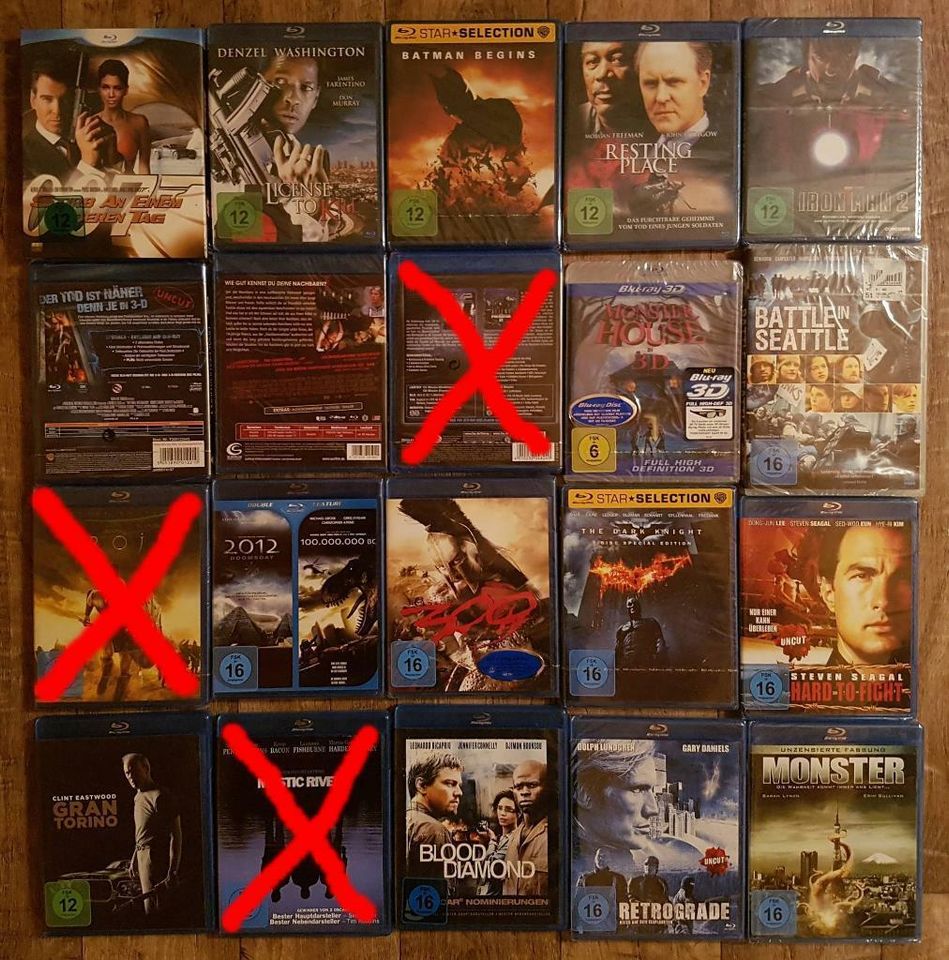 16 Bluray Blu-Ray Sammlung NEU Batman Troja 300 Iron Man in Limbach-Oberfrohna