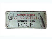 Blechschild 28x12cm Lustiger Spruch Humor Dekoschild Küche Koch Rostock - Gehlsdorf Vorschau