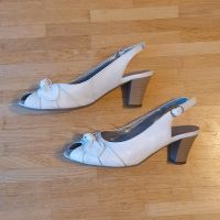 Ara Weiße Leder Sling Pumps Gr. 35/36 US 3 1/2 München - Sendling Vorschau