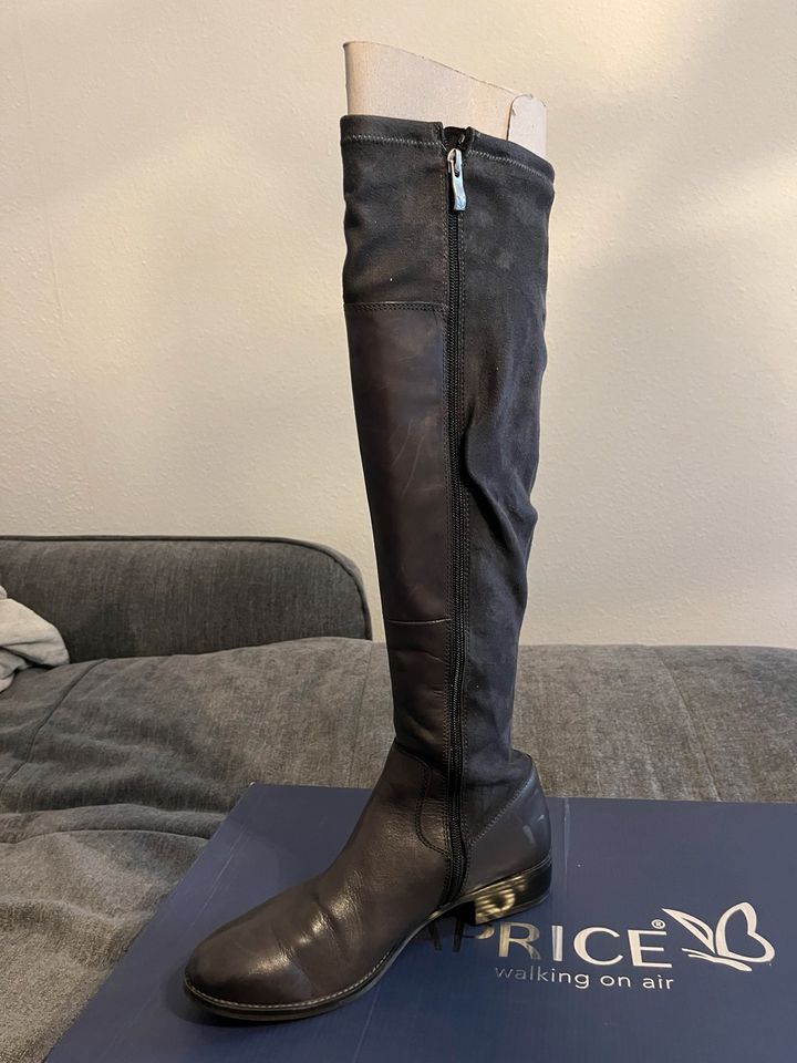 Caprice Lederstiefel mit Stoff Leder Stiefel Stiefeletten Gr 40 in Sankt Augustin