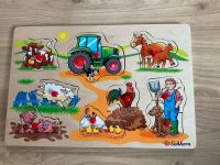 Puzzle Holz Baby Eichhorn 9 Teile Bauerhof Tiere Traktor Baden-Württemberg - Benningen Vorschau