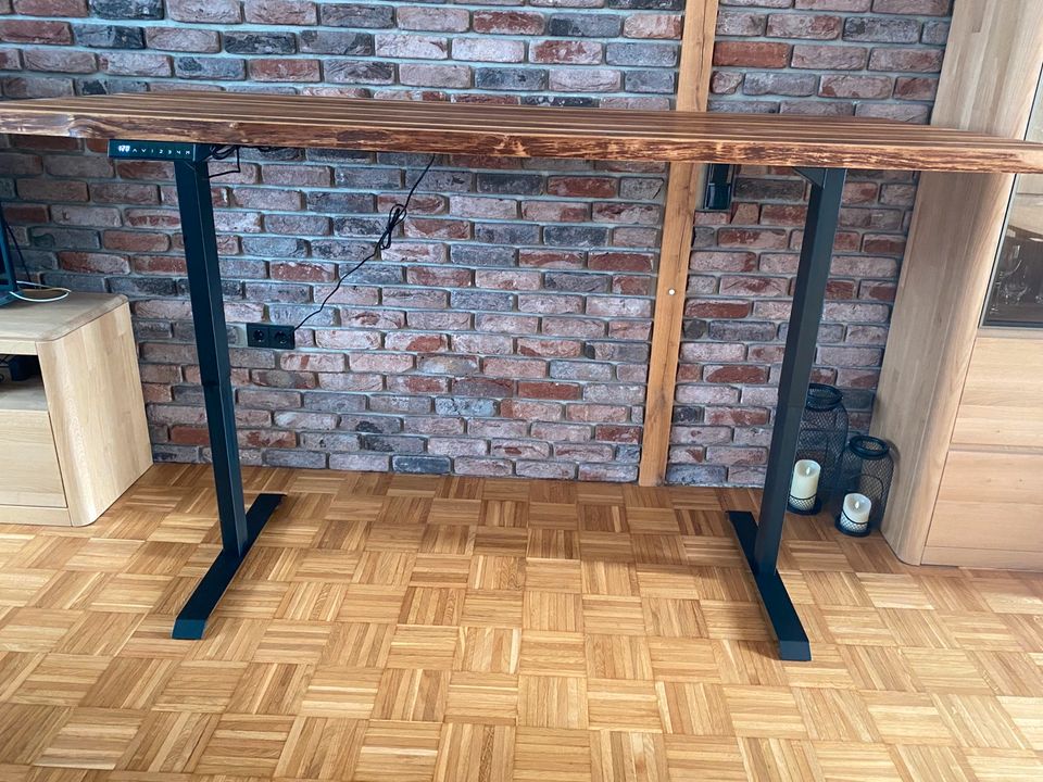 *NEU Schreibtisch Teak Massivholz höhenverstellbar 200x100 in Bochum