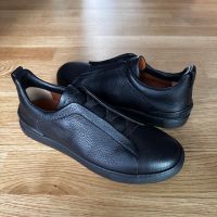 Zegna Triple Stitch Sneaker Hirschleder in Schwarz, Gr. 41 NEU Düsseldorf - Bilk Vorschau