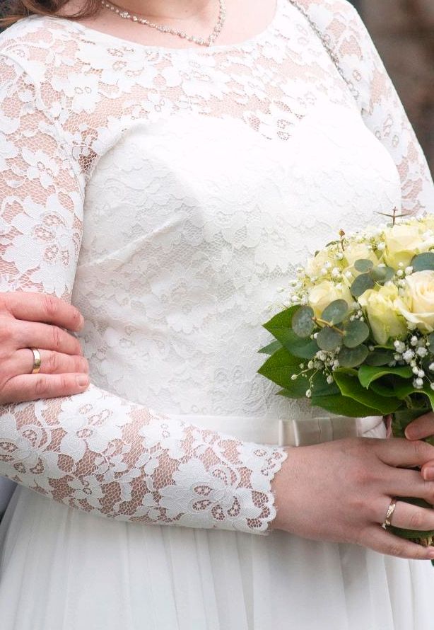 Hochzeitskleid, Größe 42/44, langes Kleid, Standesamt Kleid in Koblenz