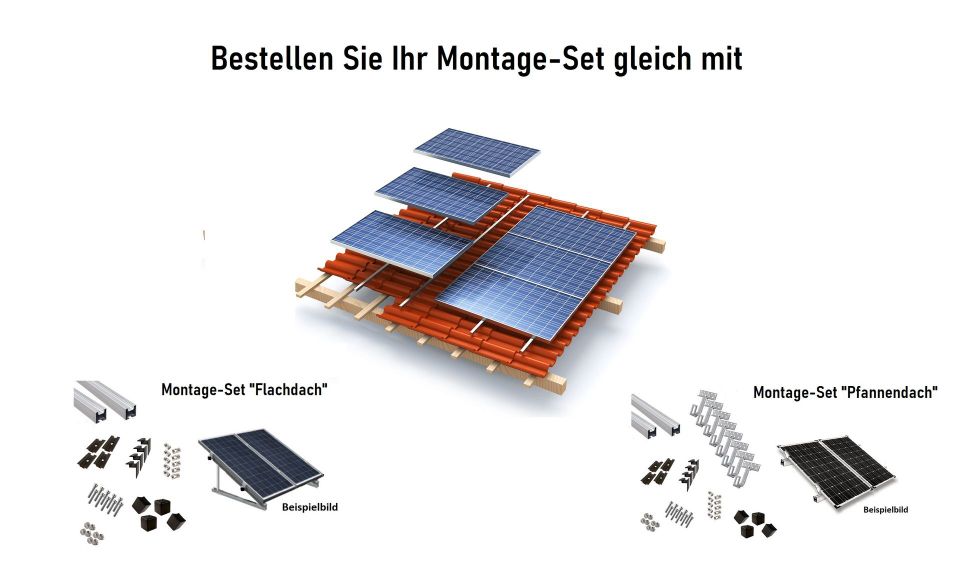 Balkonkraftwerk / Micro-Solaranlage "Power" 600/800 / 1185 Watt in Borken