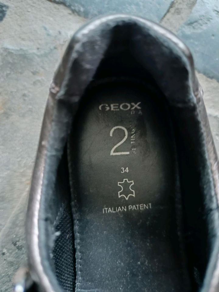 Geox Ballerinas Oliv Grün mit zartem Glitzer Gr. 34 in Stolberg (Rhld)