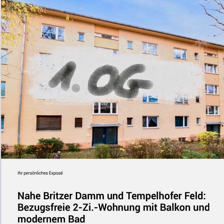 2 Zimmerwohnung mit Balkon und Wannenbad in Berlin