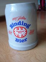 Bier Krug Seidel Humpen Steingut Binding Bier 100Jahre 1870-1970 Hessen - Mühltal  Vorschau