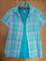 Set Bluse gemustert und Ripptop türkis  Gr. S Thüringen - Arnstadt Vorschau